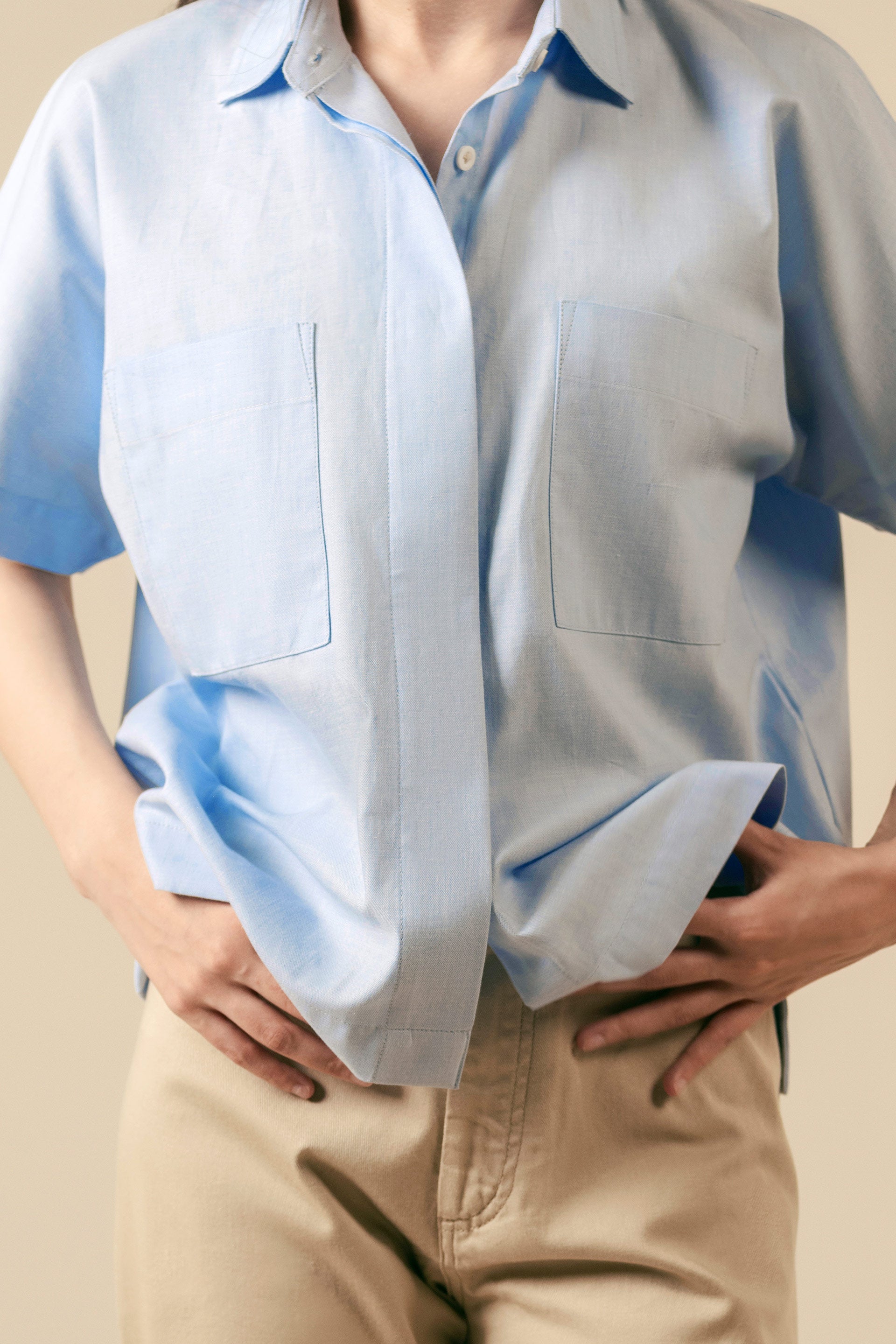 Patch-Pocket Boxy Fit Shirt - Miles