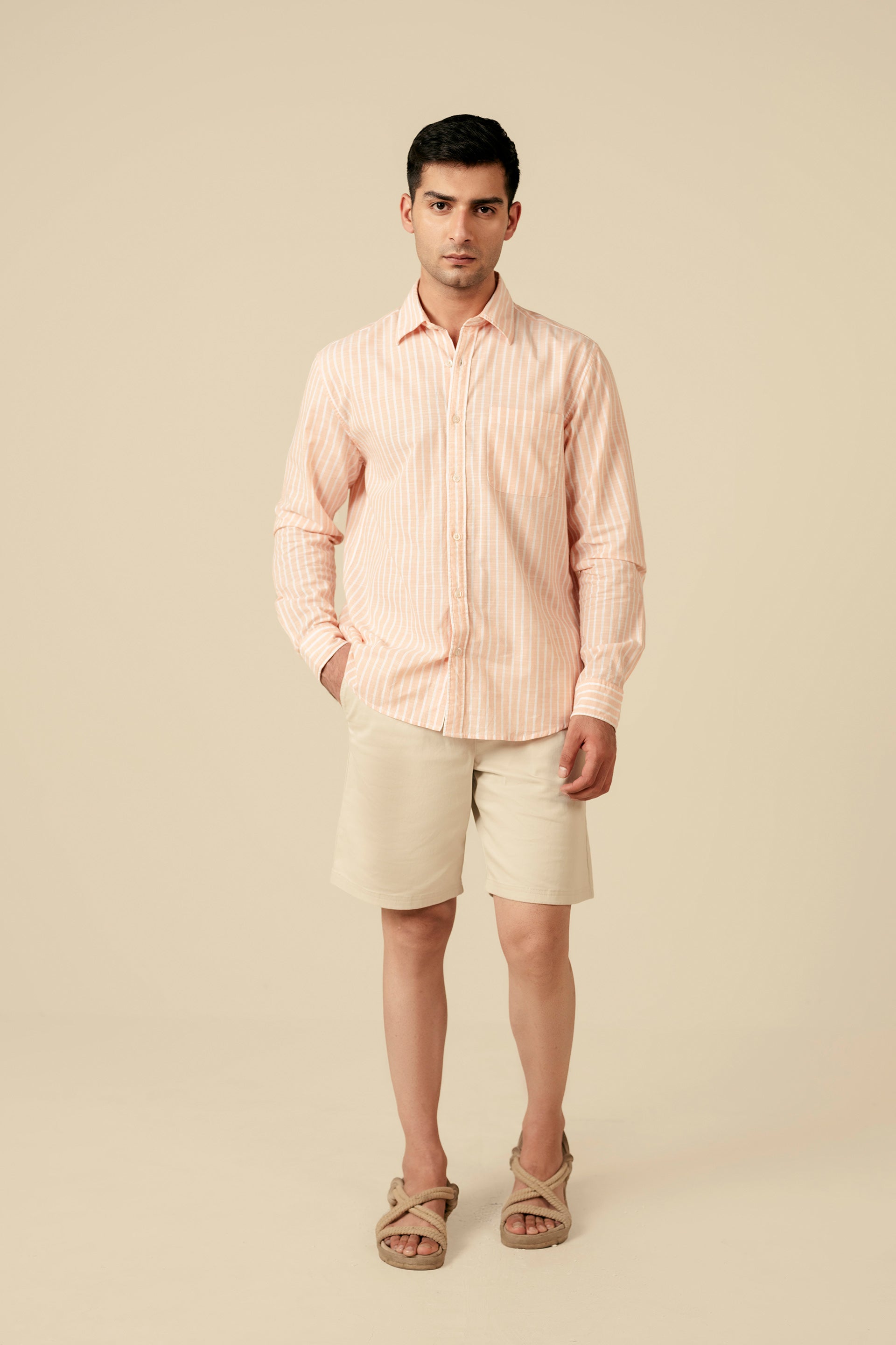 Striped Cotton-Linen Shirt - Miles