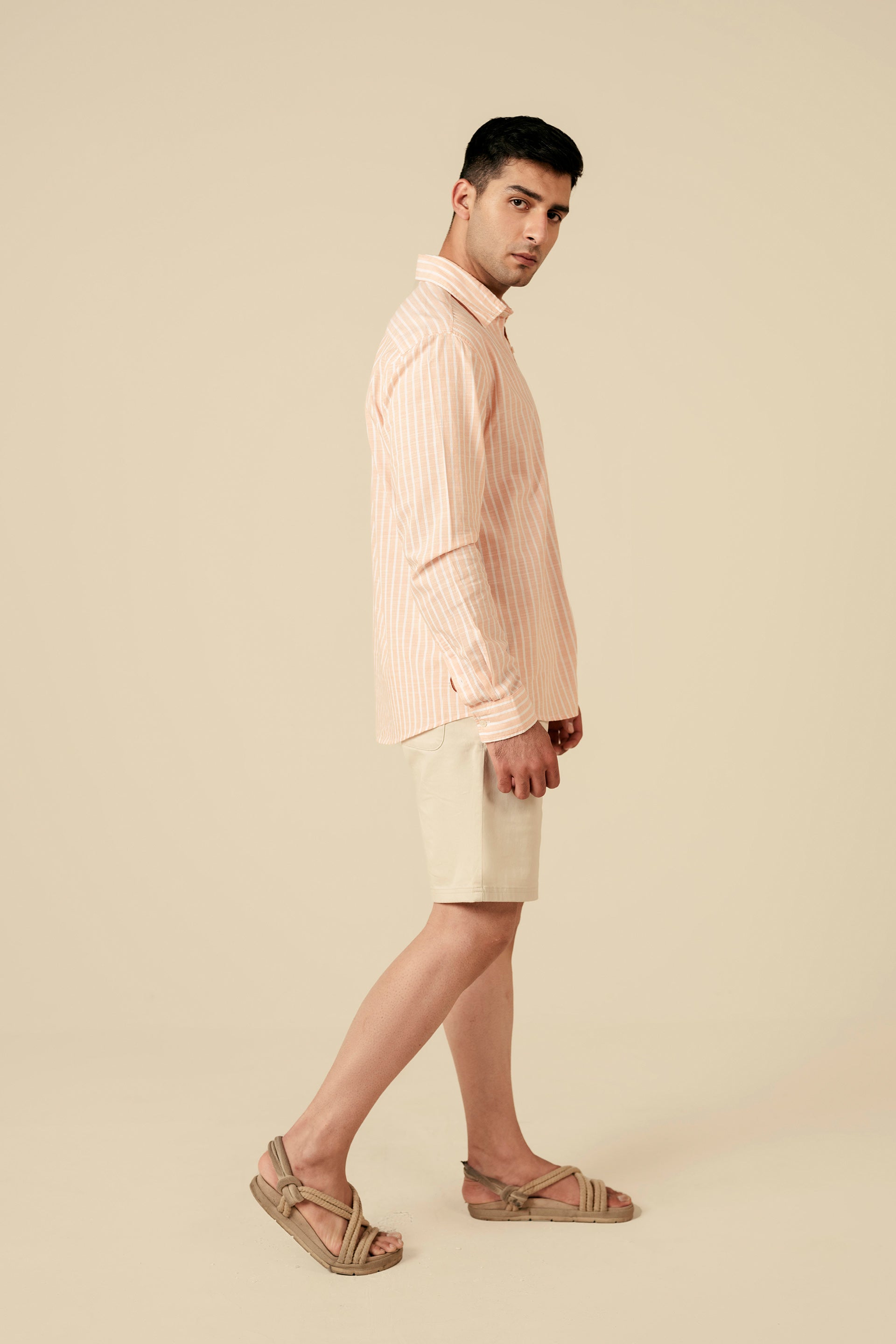 Striped Cotton-Linen Shirt - Miles