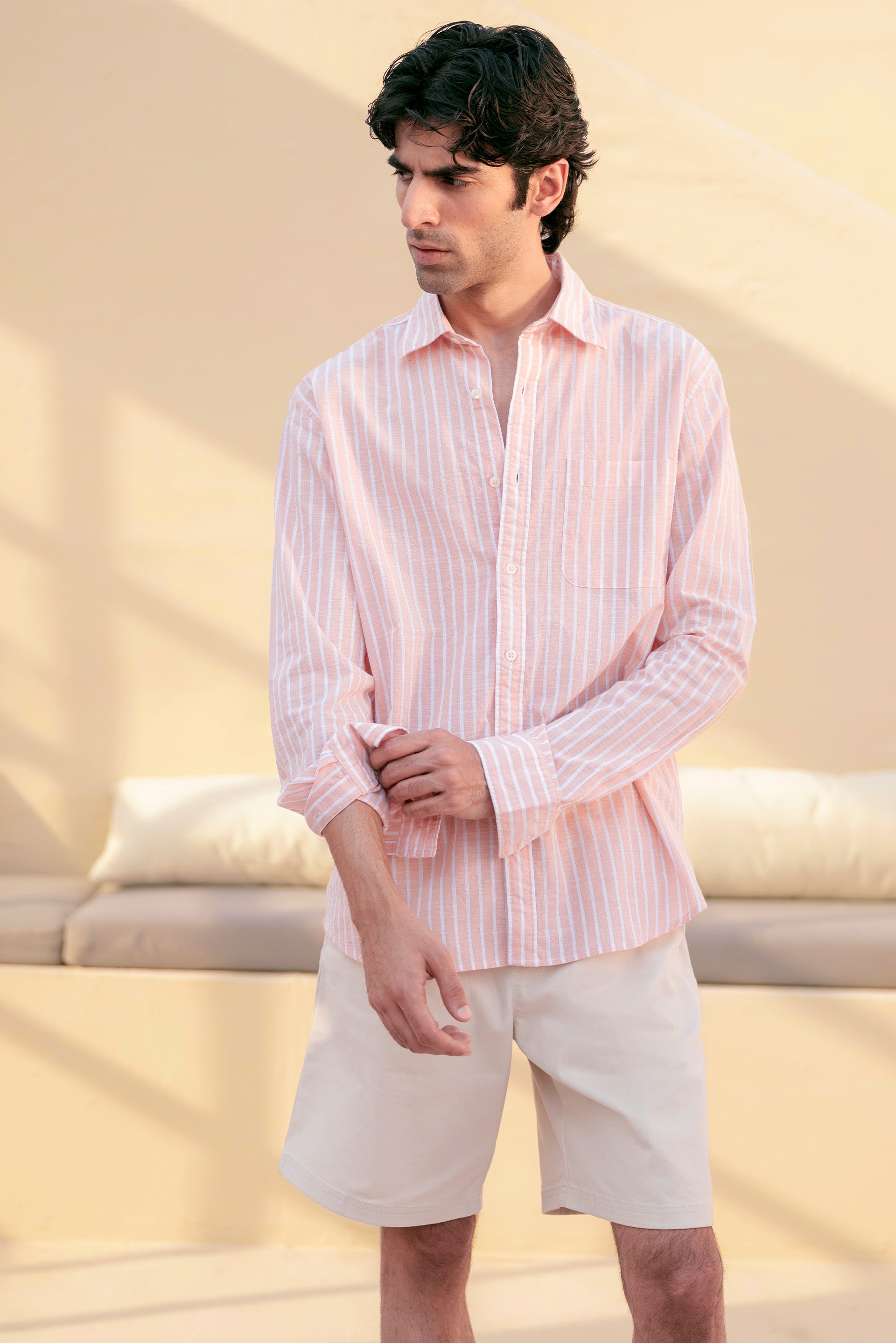 Striped Cotton-Linen Shirt - Miles