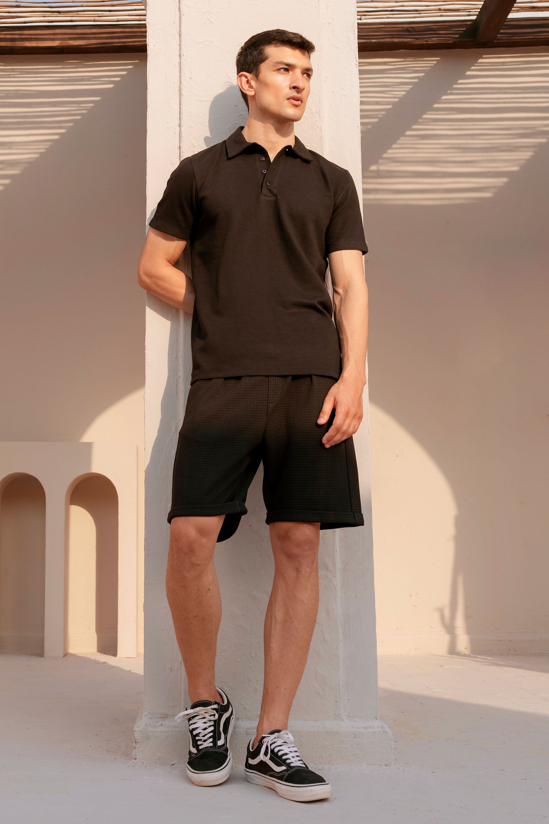 Texture Knit Shorts - Miles