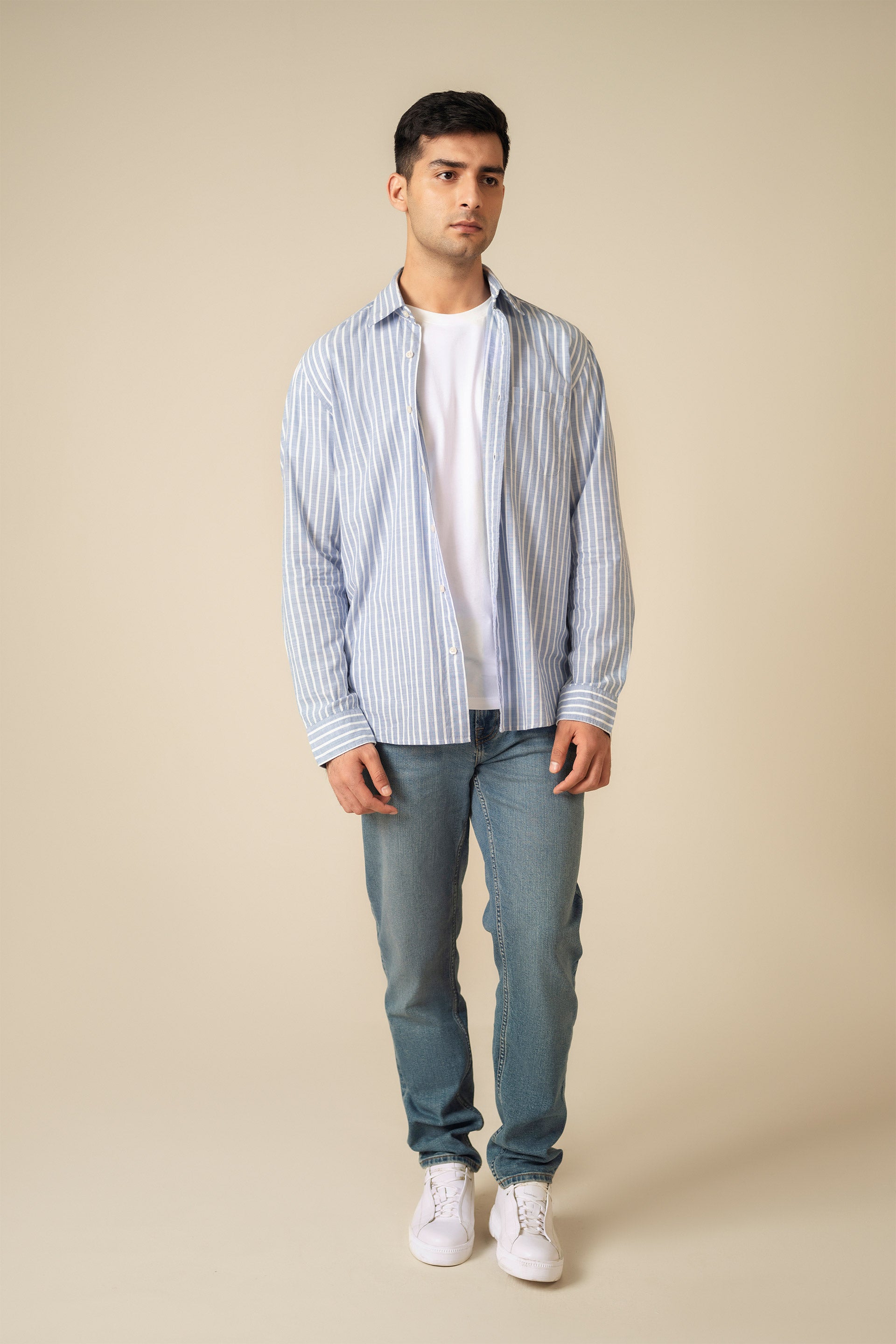 Striped Cotton-Linen Shirt - Miles