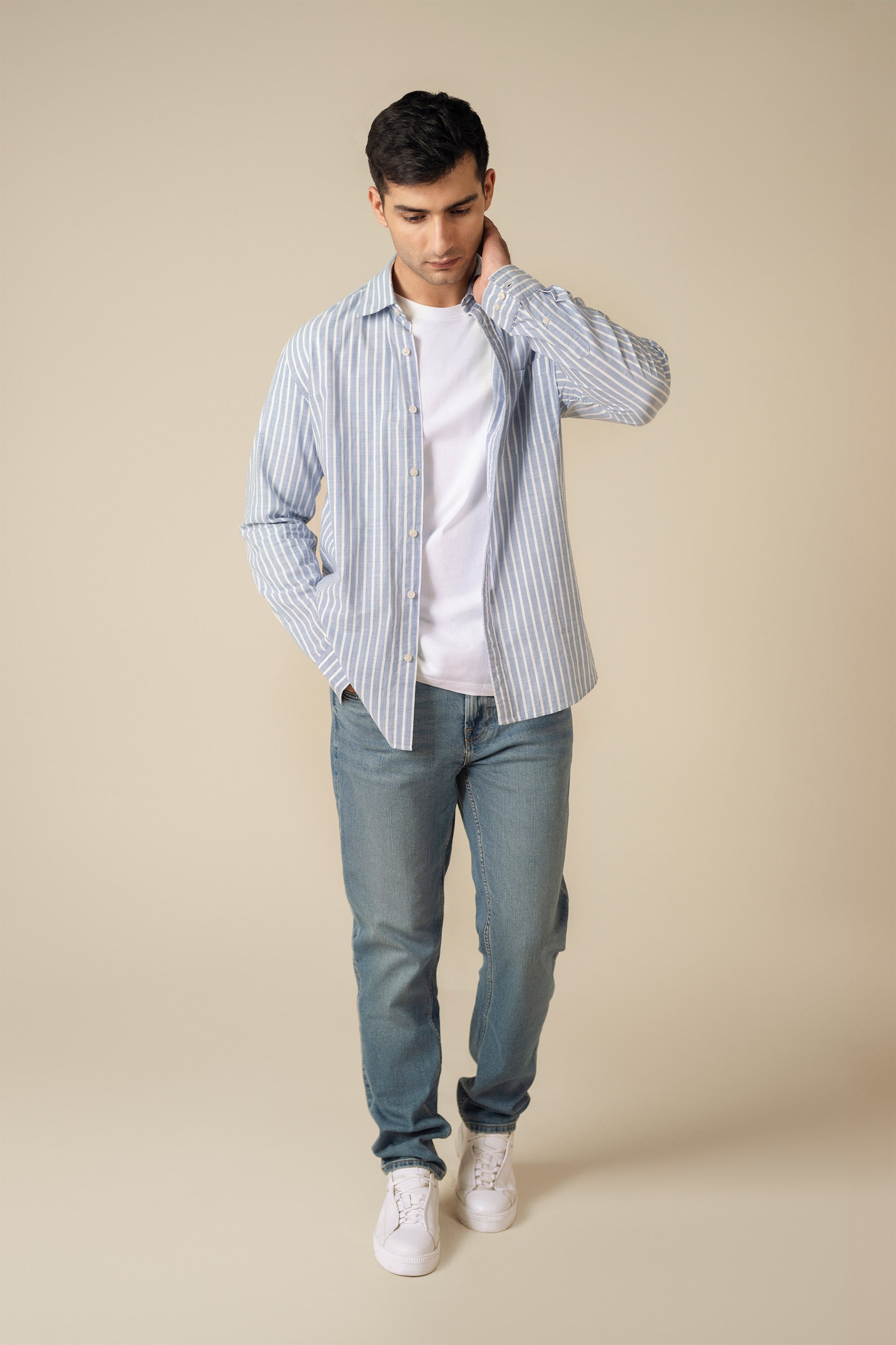 Striped Cotton-Linen Shirt - Miles