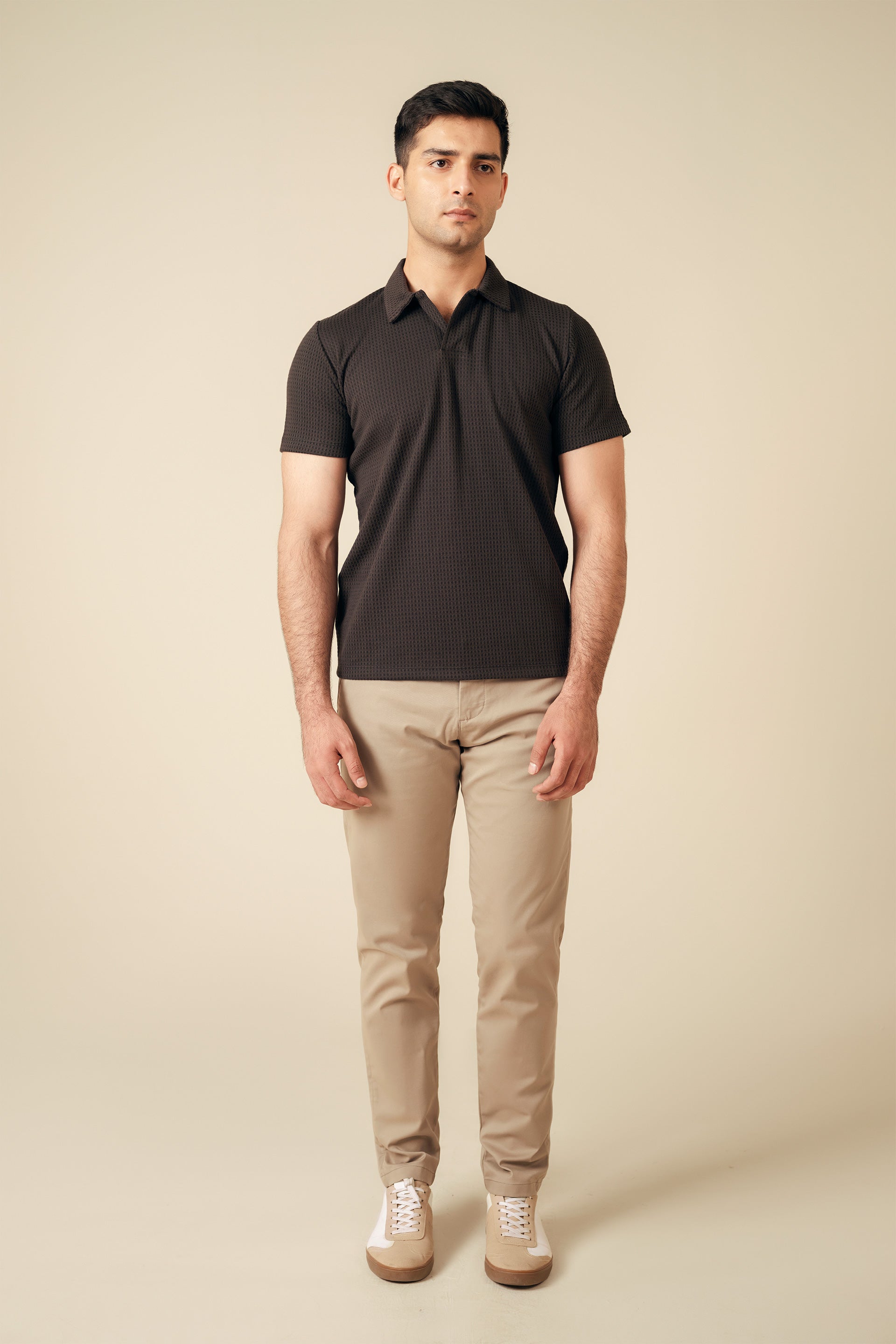 Texture Knit Polo - Miles