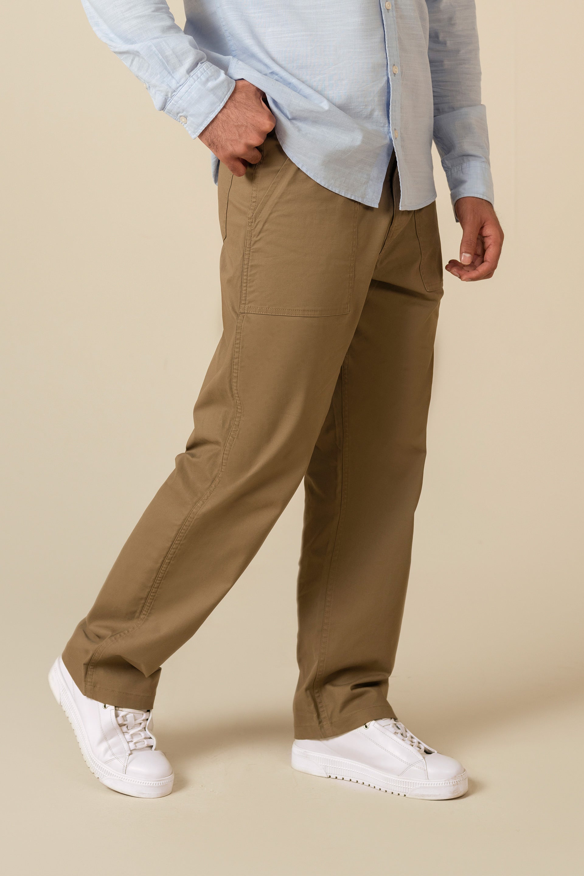 Loose Straight Fit Trousers - Miles