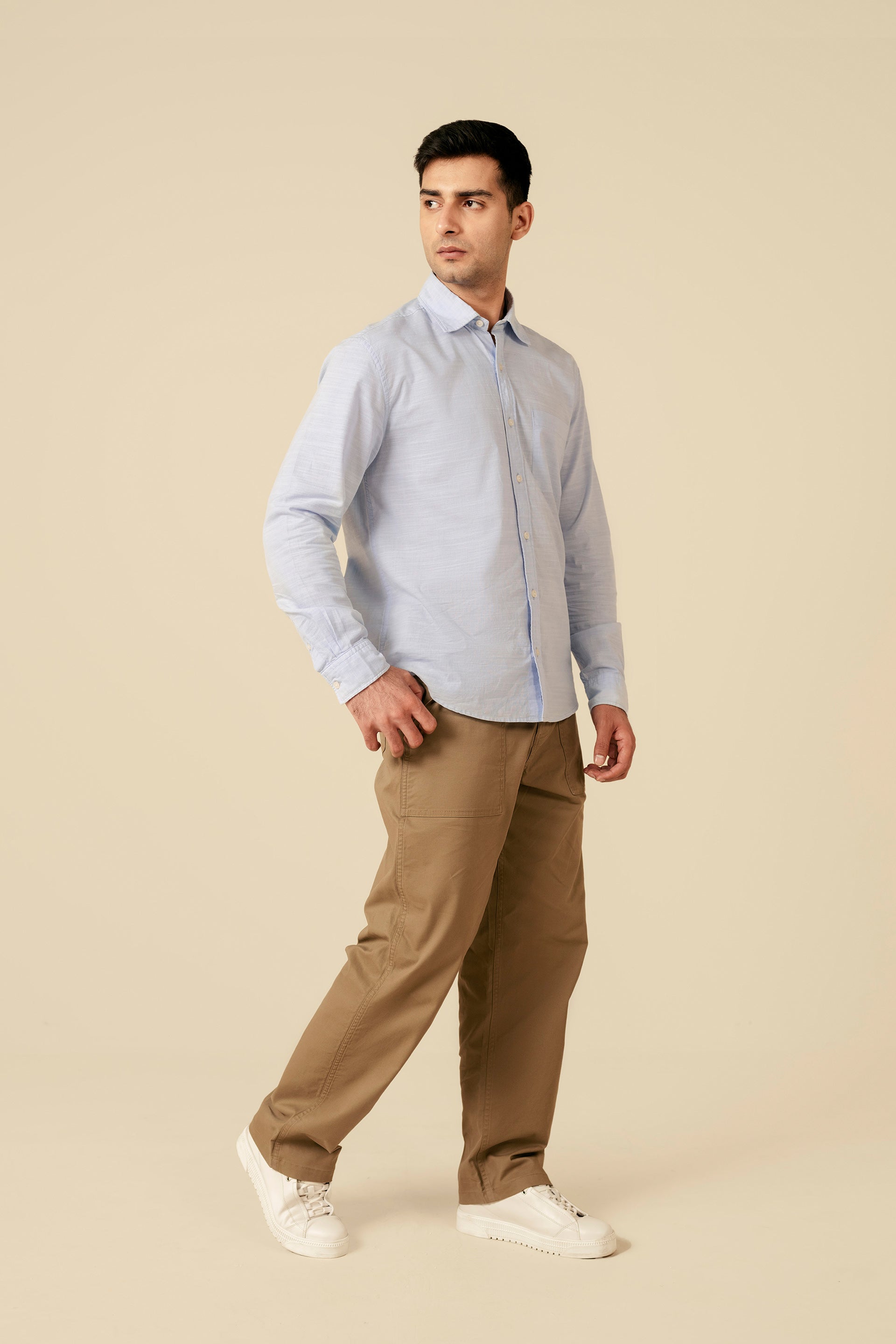 Loose Straight Fit Trousers - Miles