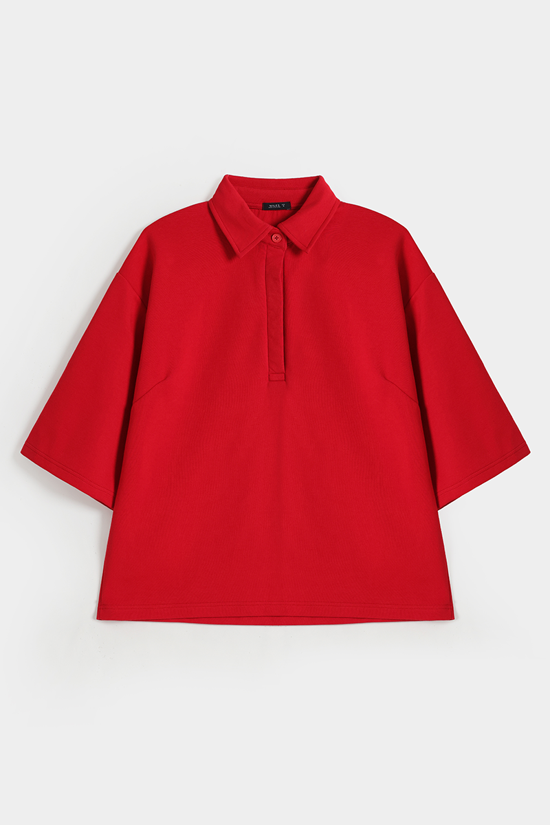 Oversized Polo-Shirt for women