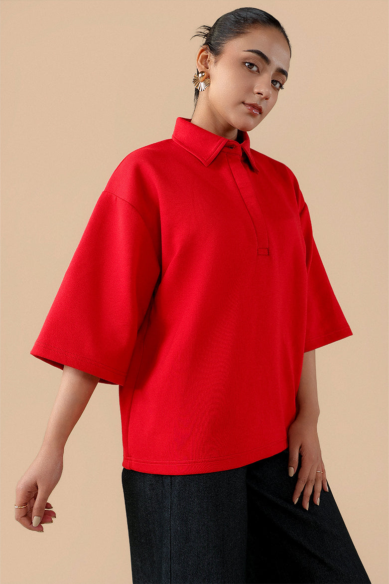 Oversized Polo Shirt for women