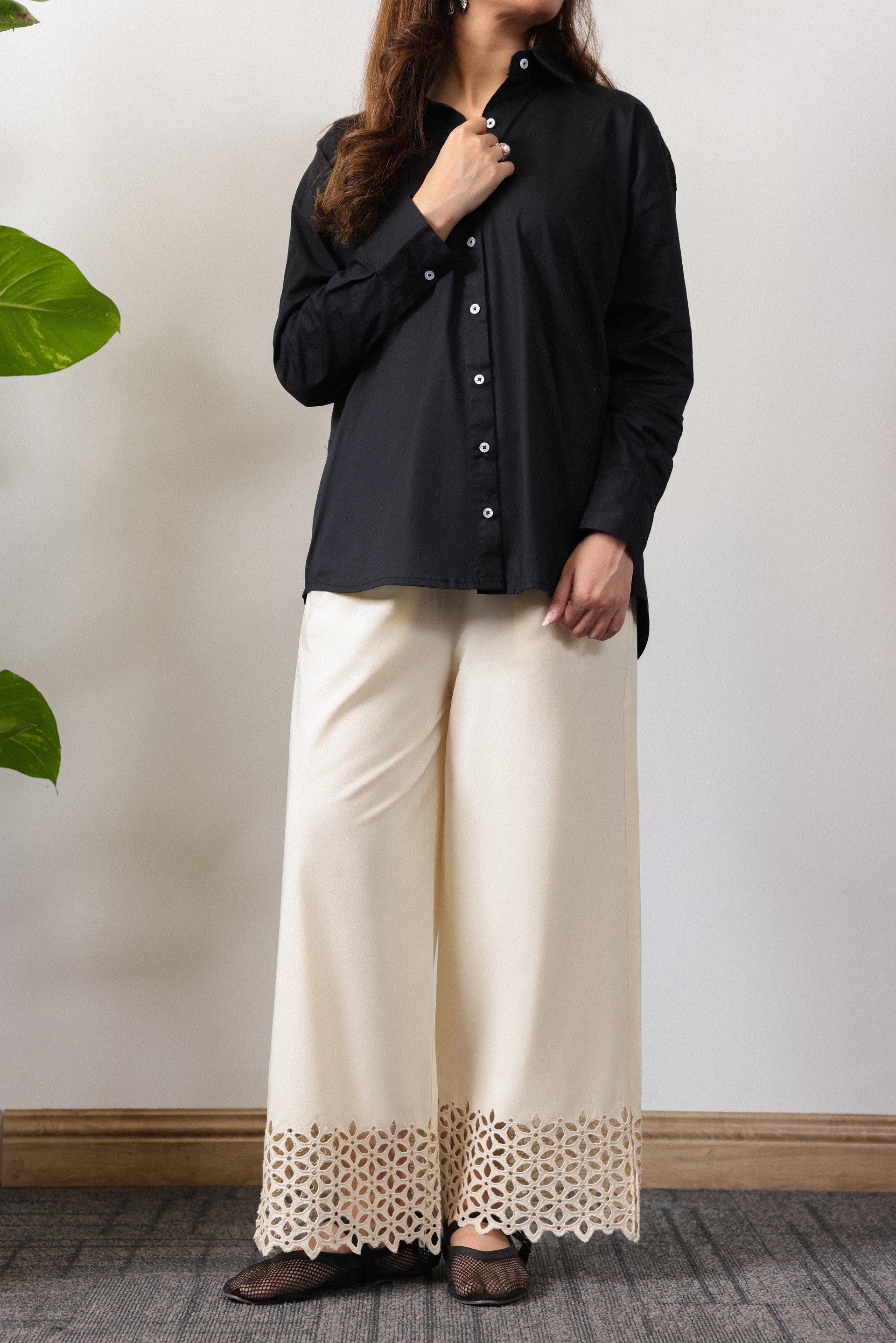White Culottes pants for women 