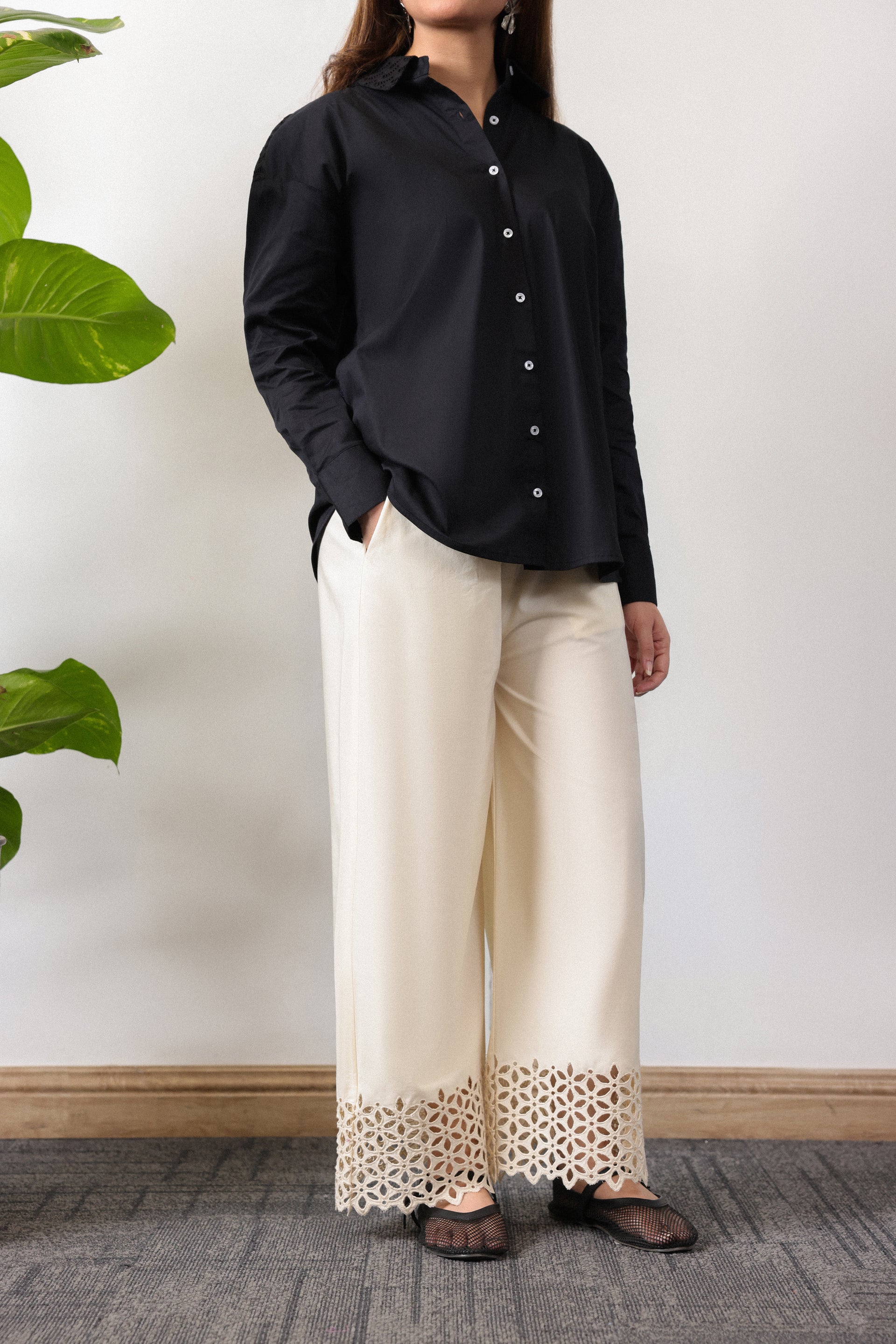 White Culottes pants for women 