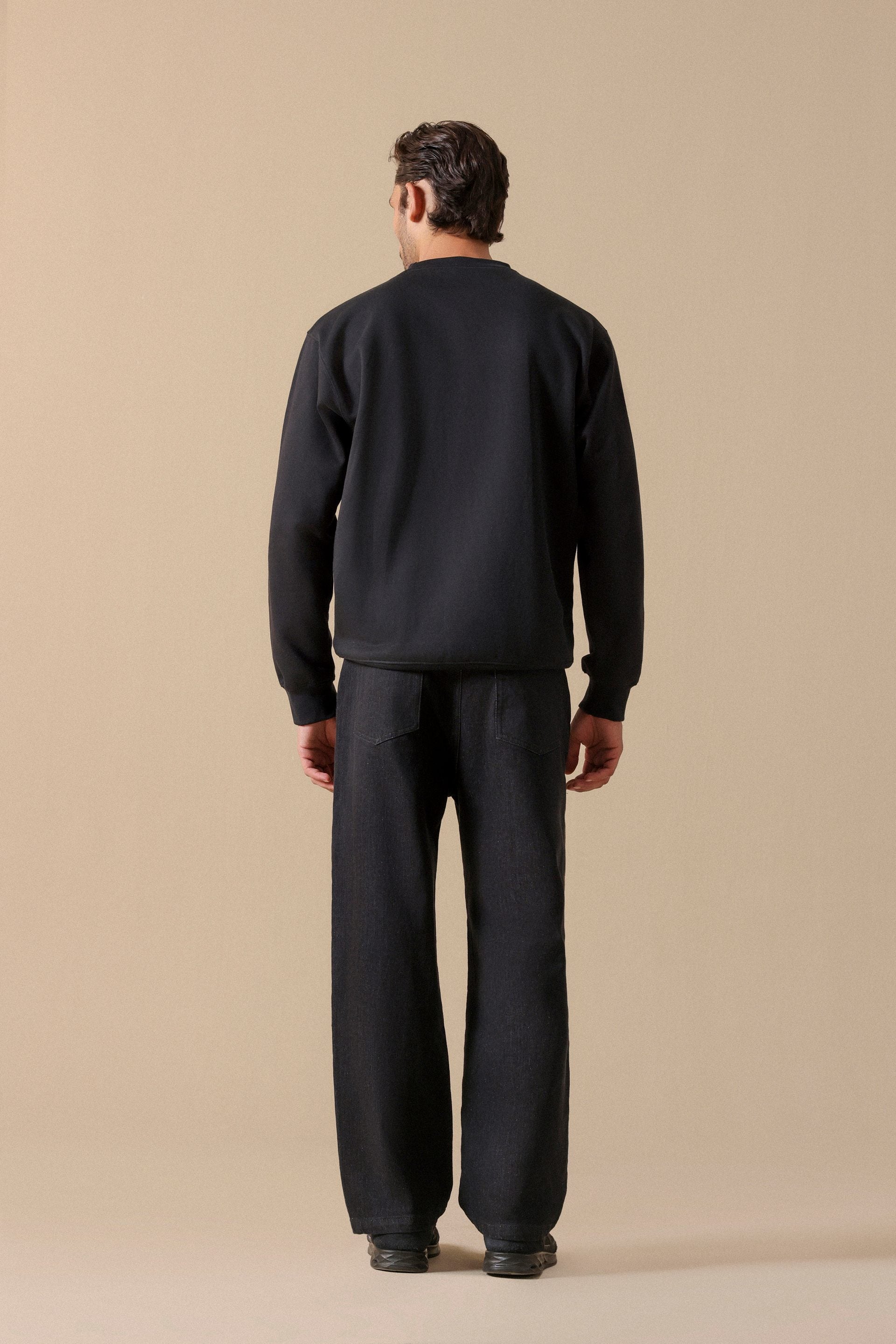 black sweatshirt For men #Color_Black