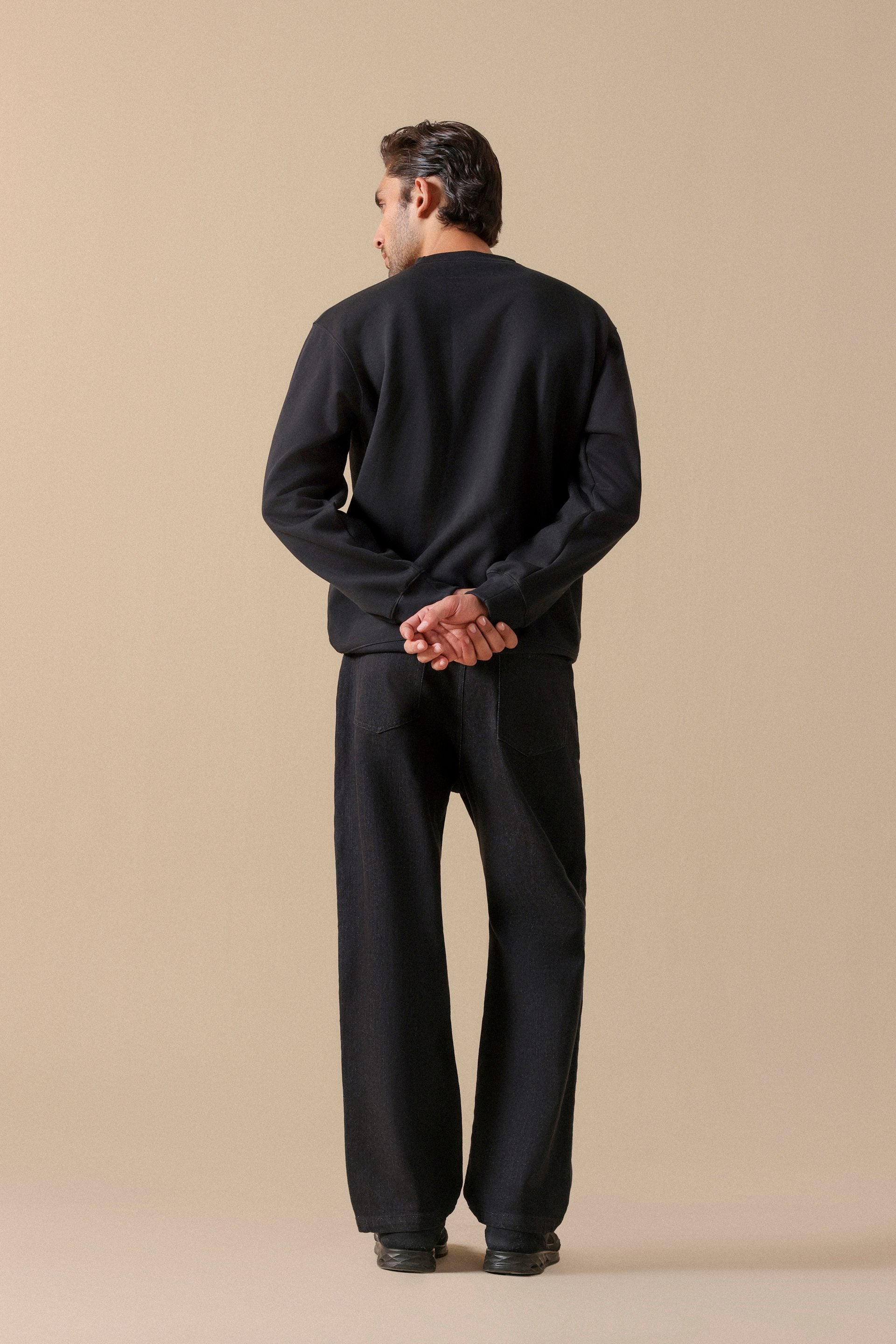black sweatshirt For men #Color_Black