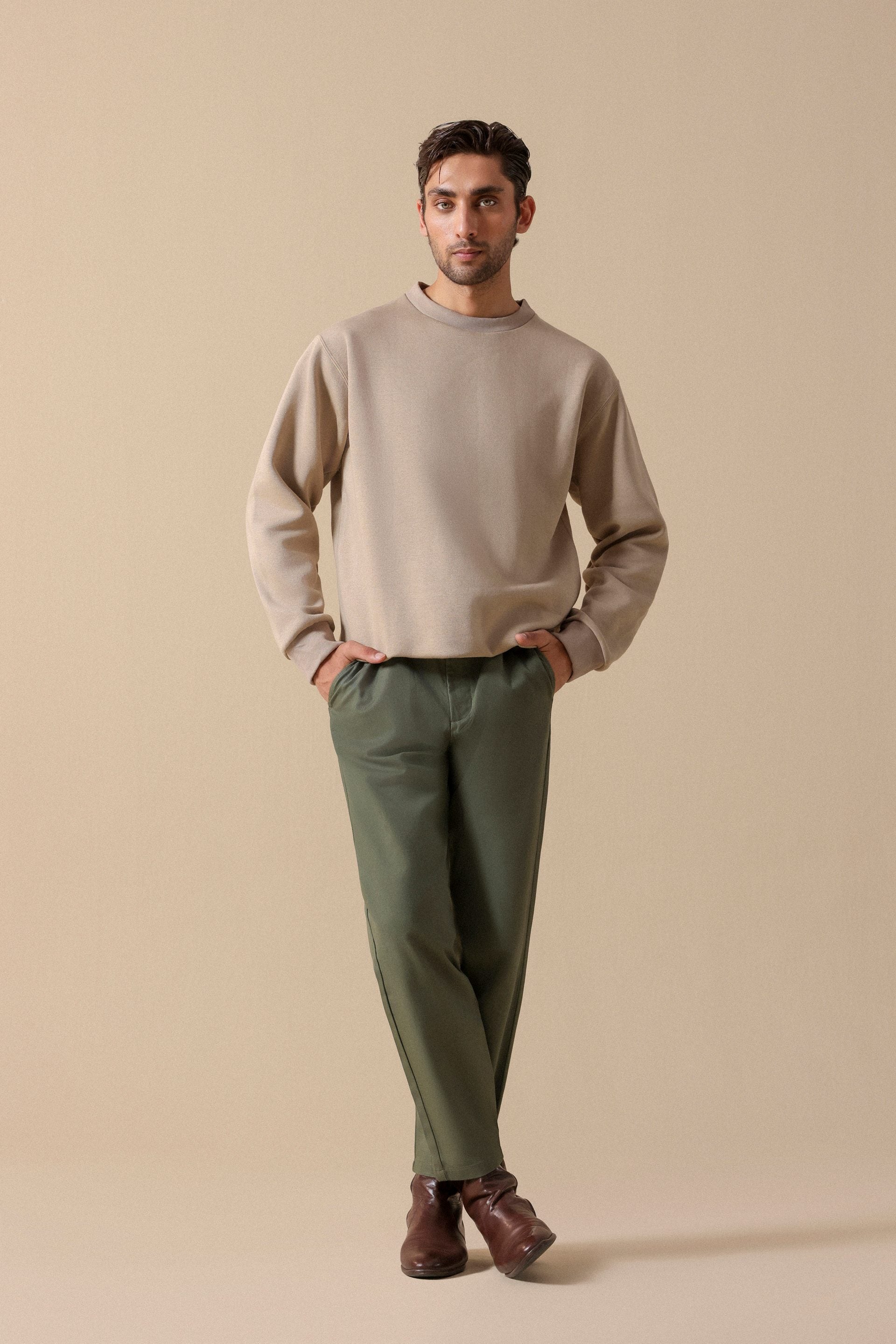 sweat shirt for men #Color_Mushroom
