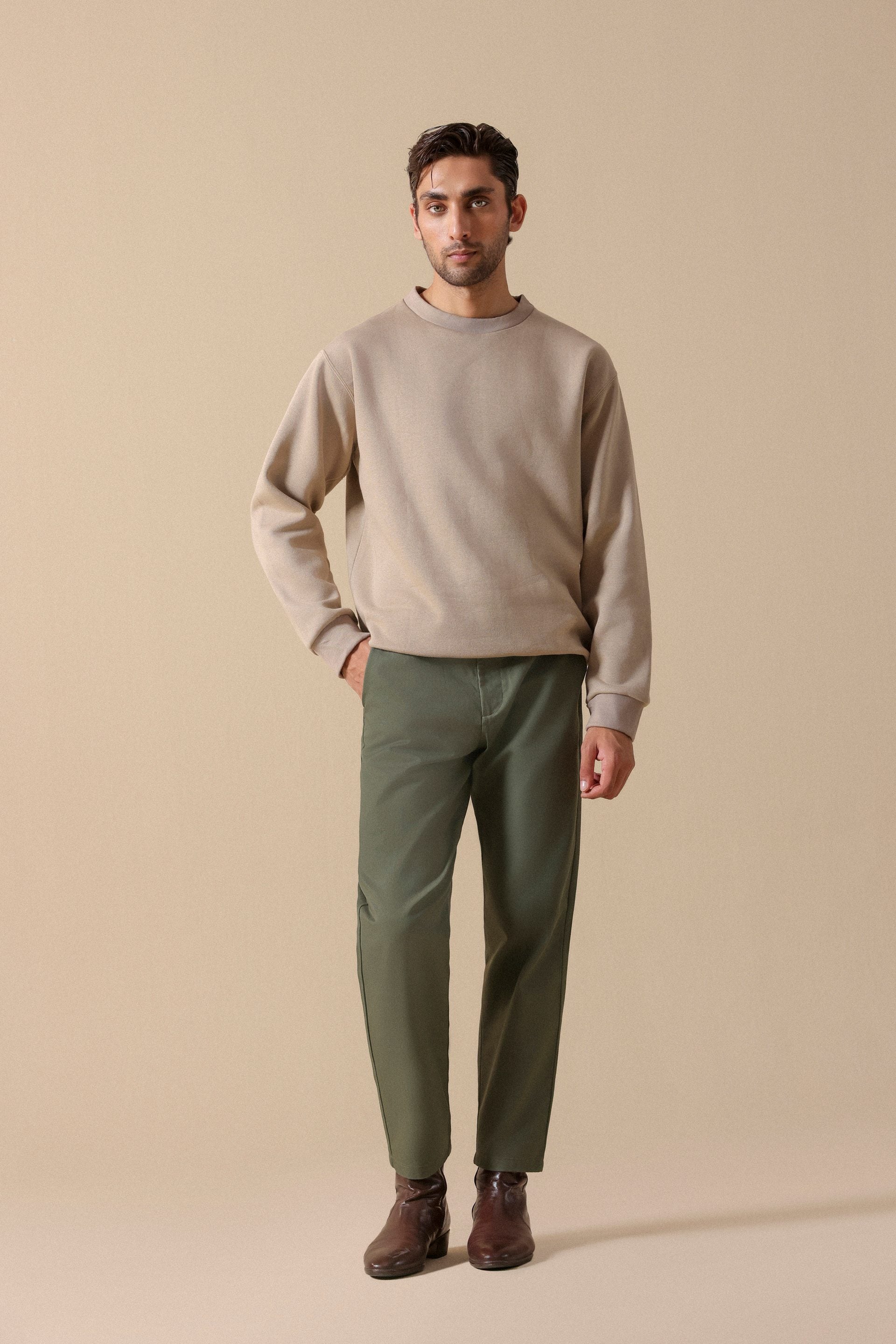 sweat shirt for men #Color_Mushroom